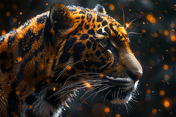 Photo cheetah close up