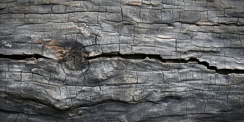 Experience the rustic beauty of an old gray cracked wood texture background