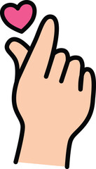 hand cartoon drawing. kid hand vector.