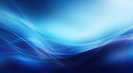 Blue and White Background With Waves