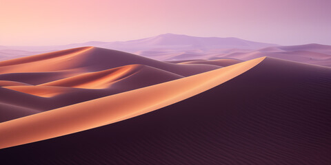 The Golden Sand Dunes and Sky, Explore the mesmerizing patterns of desert dunes as the sun bathes them in golden light