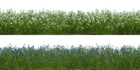 3d Render Brush Tree Isolated  on white