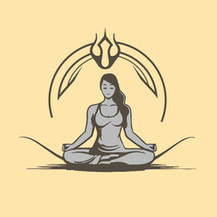 ZenFlow Yoga Conceptual Illustration to Harmonize Mind and Body