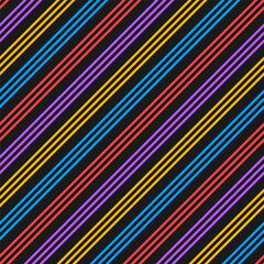 Obraz premium Seamless pattern with colorful oblique stripes