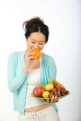 Woman in leisure time