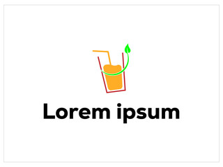Drink logo design,drinking background vector