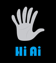 a hand with six fingers, hello artificial intelligence. 