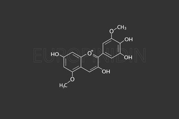 Europinidin molecular skeletal chemical formula
