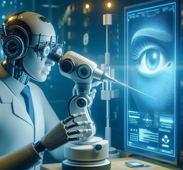 A forecasting showing that ai can  act as an optometrist 