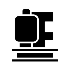 Boiler Chemical Factory Glyph Icon