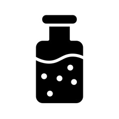 Bottle Alcohol Chemistry Glyph Icon