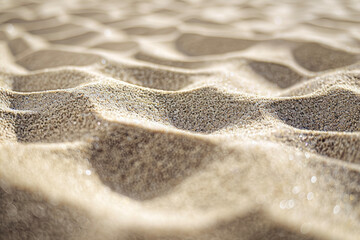 Fototapeta na wymiar The Essence of Sand. The Fineness, Patterns, and Texture of Sand.