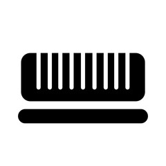 Beard Comb Hair Glyph Icon