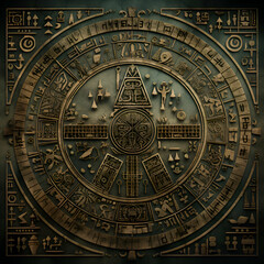 Astronomical horoscope. Zodiac signs. Vector illustration.