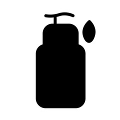 Growth Hair Treatment Glyph Icon