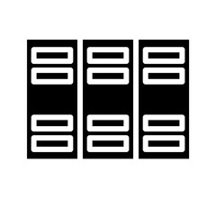 Locker School Warehouse Glyph Icon