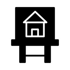 Art Canvas Design Glyph Icon