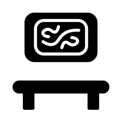 Art Chair Museum Glyph Icon