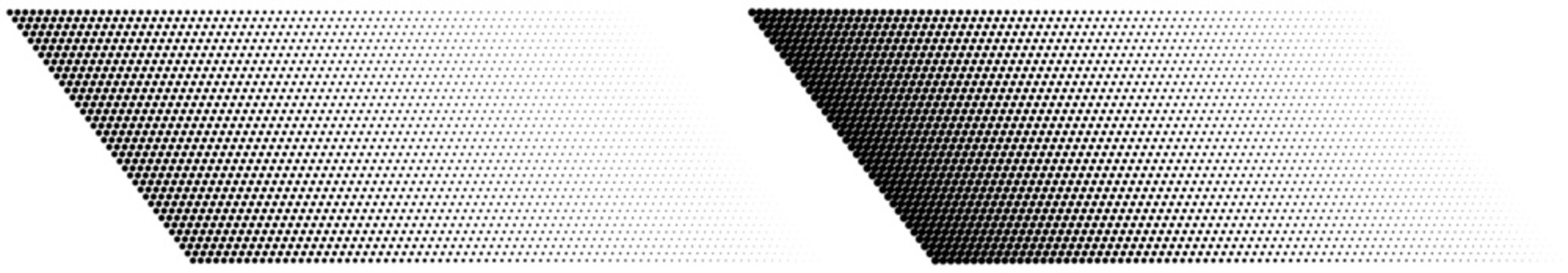 2 ARRI&Egrave;RE-PLANS TRAM&Eacute;S OBLIQUES VECTORIELS. 2 Trames avec points monochromes parfaitement ronds