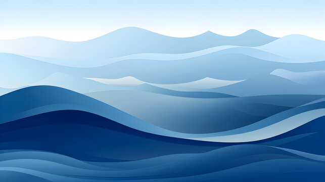 A blue and white painting of a mountain range,
Water Splash Blue Color Background 

