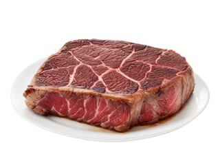 Fototapeta premium Juicy Steak on White Plate