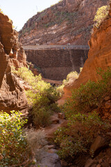 Fototapeta premium gran canaria barranco de las vacas landscape