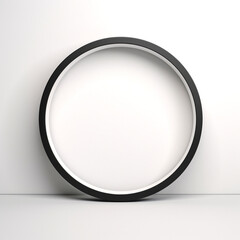 circle  minimalist, white background сreated with Generative Ai