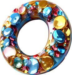 Ring, three-dimensional circle, circle, circle, three-dimensional circle, figure,
circle, ring, design element, Generative AI