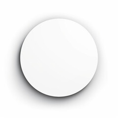 circle  minimalist, white background сreated with Generative Ai