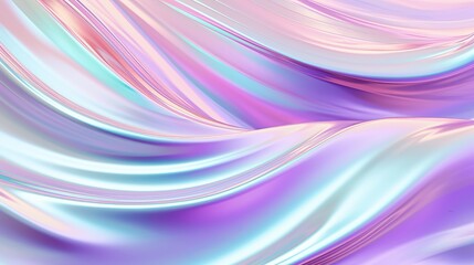 Obraz premium Holograph foil background. Pastel color paper. Retro trend design. Vintage fantasy cover. Chrome holo art. Modern effect. Rainbow metallic material. Fabric glitch. Horizontal banner