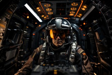 Fototapeta premium A Vision of Futuristic Aviation. Generative AI