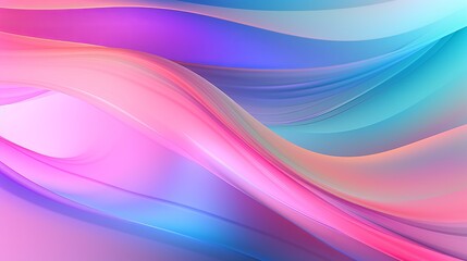 Holographic neon background ,Colorful psychedelic abstract. Pastel color waves for background