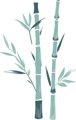 Bamboo illustration created by artificial intelligence.
