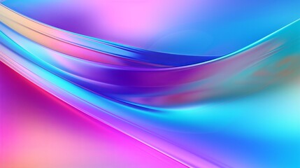 Rainbow Holographic neon blur background. Wallpaper hologram abstract gradient texture
