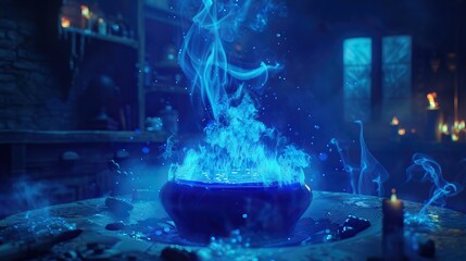 A poisonous concoction bubbling over, a 3D render that visualizes danger and intrigue