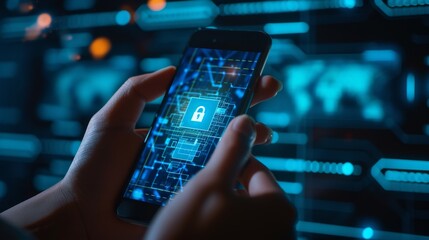 2FA secure account login connection or cybersecurity service concept of mobile and computer secure connection as trusted device closeup and two step factor authentication code verified credentials