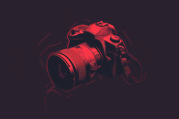 Camera logo Icon, world photography day conception