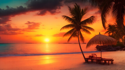 Enchanting Sunset by the Sea: Nature's Masterpiece