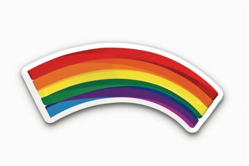 LGBTQ Sticker love empowerment design. Rainbow compassion sticker motive drag king pride sticker diversity Flag illustration. Colored lgbt parade rainbow colored. Gender speech rainbow path