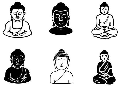 Buddha vector transparent background PNG clipart