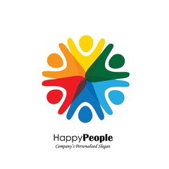 People Shape Logo Design