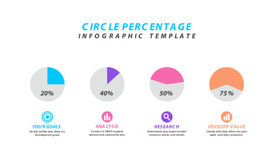 Circle Percentage Infographic
