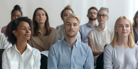 Fototapeta premium diverse group of people at a conference