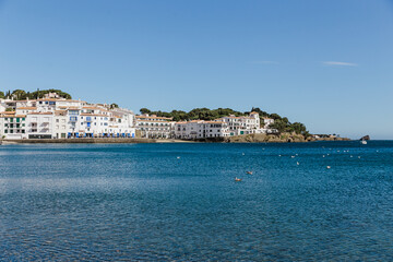 Fototapeta na wymiar Landscape of the beautiful and picturesque town of Cadaques 
