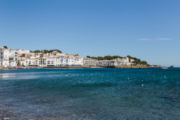 Landscape of the beautiful and picturesque town of Cadaques
