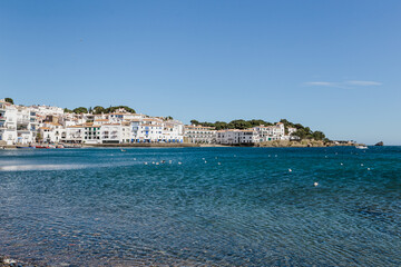Landscape of the beautiful and picturesque town of Cadaques
