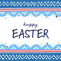 Fototapeta na wymiar Easter egg pattern concept. Greeting card. Vector illustration