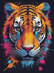 Angry Tiger Expression: A Carnivore in Action