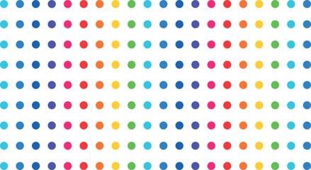 round colored dots, ripples in the form of abstraction