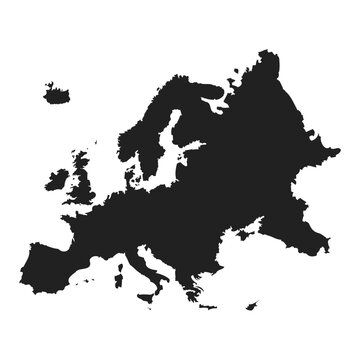 Europe map. Vector image. Eps 10.